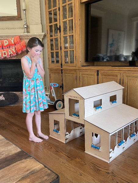 Dream Barn - 3 barns in 1 - with detachable Hay Loft, 5 Box Stalls, and attached Tack Room