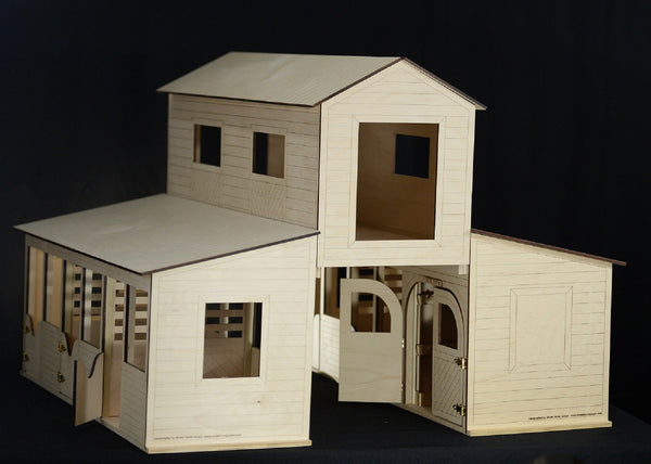 Dream Barn - 3 barns in 1 - with detachable Hay Loft, 5 Box Stalls, and attached Tack Room