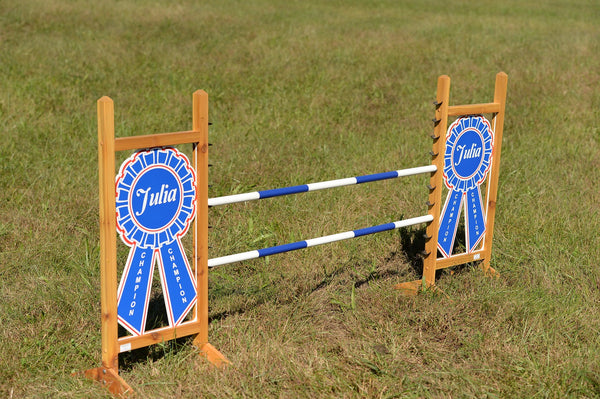 Custom Blue Ribbon Kid Jump - Kids, Dogs, and Hobby Horses Love them!