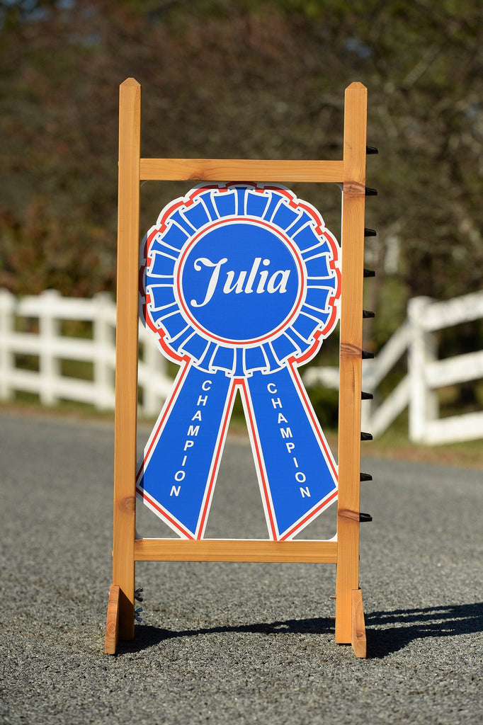 Custom Blue Ribbon Kid Jump - Kids, Dogs, and Hobby Horses Love them ...